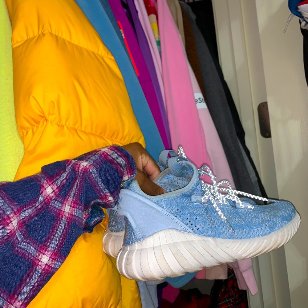 baby blue tubular doom sock adidas !!
